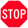 600x600mm Aluminium Stop Sign | Traffic Management | Uniform Safety Signs