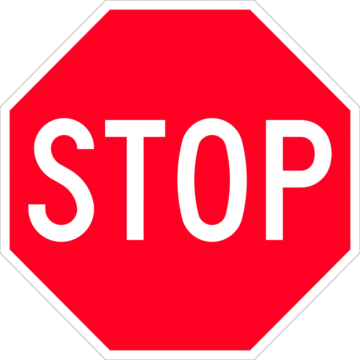 900x900mm Aluminium Stop Sign | Traffic Management | Uniform Safety Signs