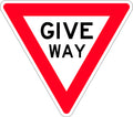 1200mm Class 1 Give Way Sign | Roadworks | Uniform Safety Signs