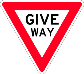 1200mm Class 1 Give Way Sign | Roadworks | Uniform Safety Signs