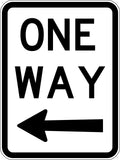 600x450mm Aluminium One Way Sign | Traffic Management | Uniform Safety Signs