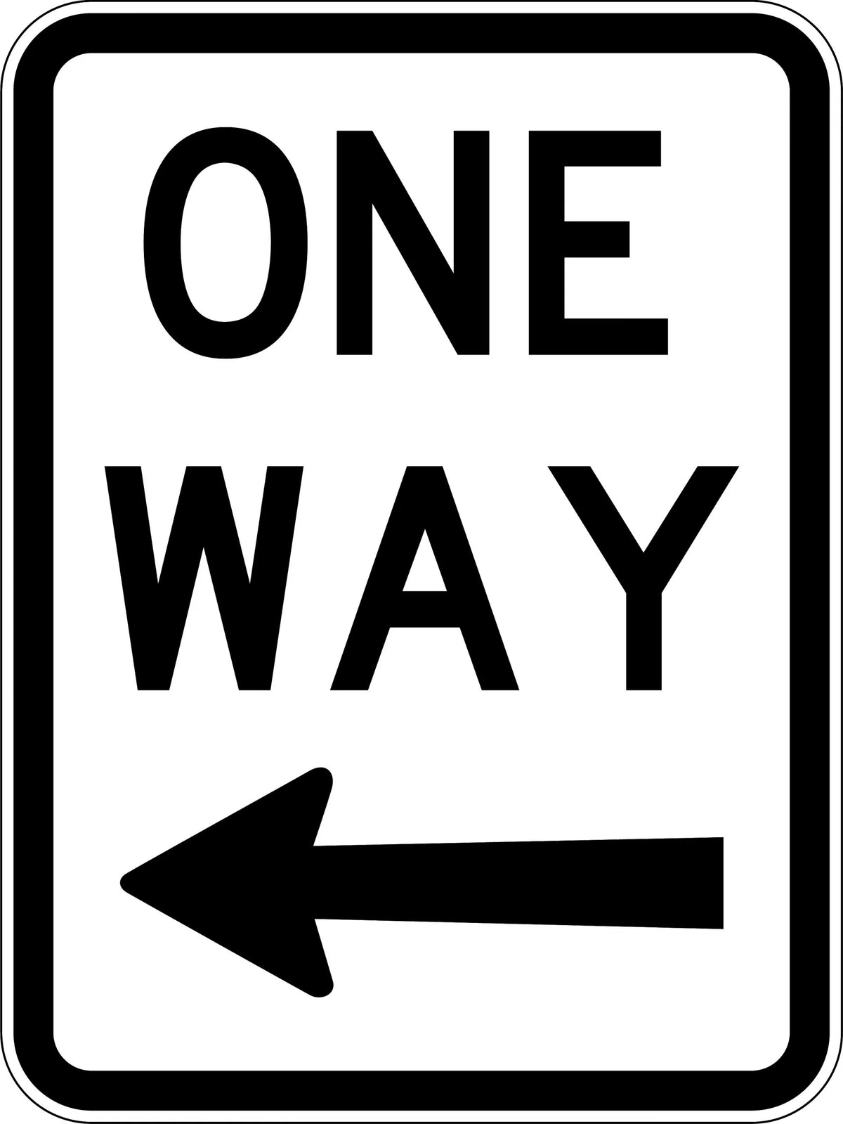600x400mm Poly One Way Sign | Traffic Management | Uniform Safety Signs
