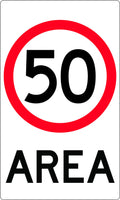 450x750mm Speed Limit Area Sign | Industrial Sites | Uniform Safety Signs