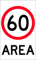 60km Speed Limit Area Sign | Industrial Sites | Uniform Safety Signs