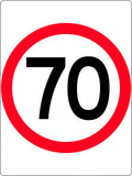450x600mm Speed Restriction Sign | Roadworks | Uniform Safety Signs