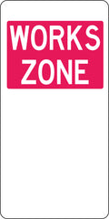 Aluminium Works Zone Sign | Roadwork Sites | Uniform Safety Signs