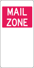 Aluminium Mail Zone Sign | Industrial Site Parking | Uniform Safety Signs
