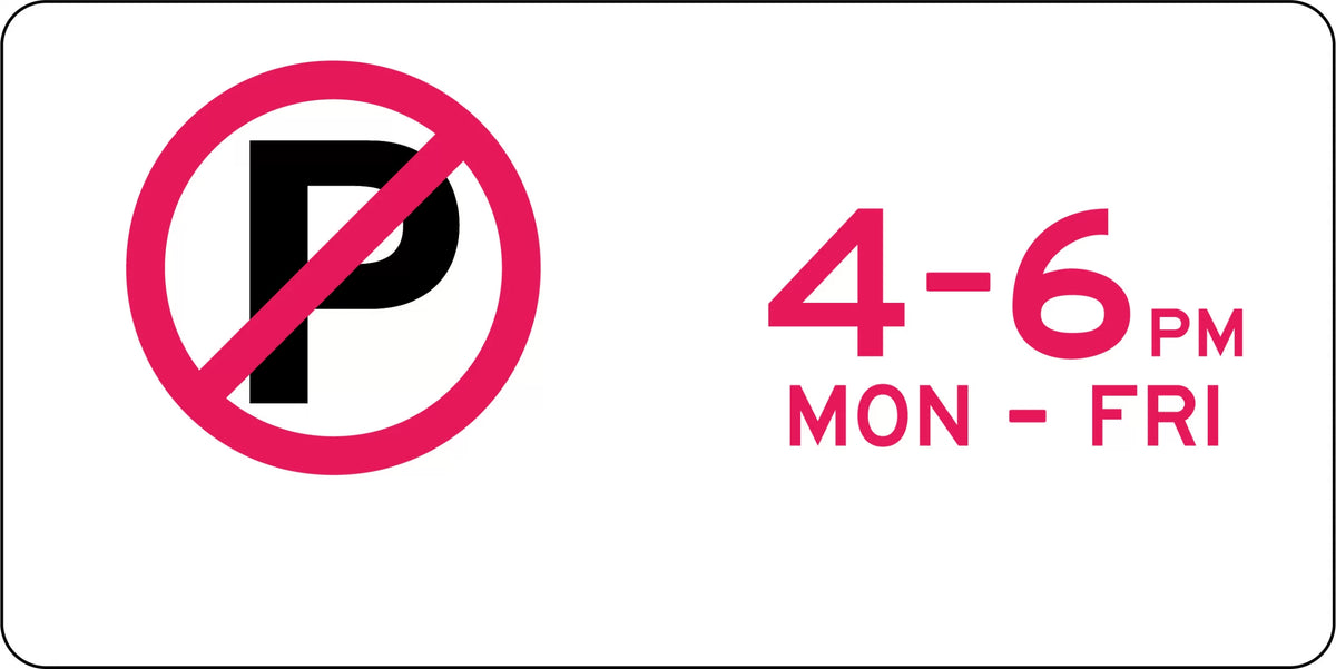 Aluminium No Parking Sign | Loading Zones | Uniform Safety Signs
