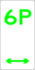 Aluminium 6 Hour Parking Sign | Urban Roadworks | Uniform Safety Signs