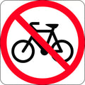Aluminium No Bicycles Sign | Site Access Control | Uniform Safety Signs