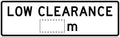 Aluminium Low Clearance Sign | Height Restricted Zones | Uniform Safety Signs