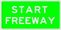 Aluminium Start Freeway Sign | Roadworks | Uniform Safety Signs