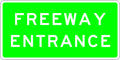 Aluminium Freeway Entrance Sign | Highway Infrastructure | Uniform Safety Signs