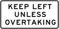 Aluminium Keep Left Sign | Roadworks & Traffic Control | Uniform Safety Signs