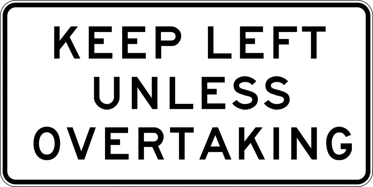 Aluminium Keep Left Sign | Roadworks & Traffic Control | Uniform Safety Signs