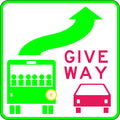 Class 2 Self Adhesive Bus Sign | Transit Vehicles | Uniform Safety Signs
