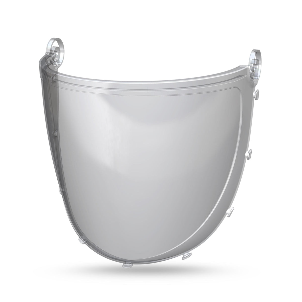 Clear impact visor for safety helmets