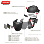 Helmet CA-40GW with Welding Shield and Grinding Visor - view 5