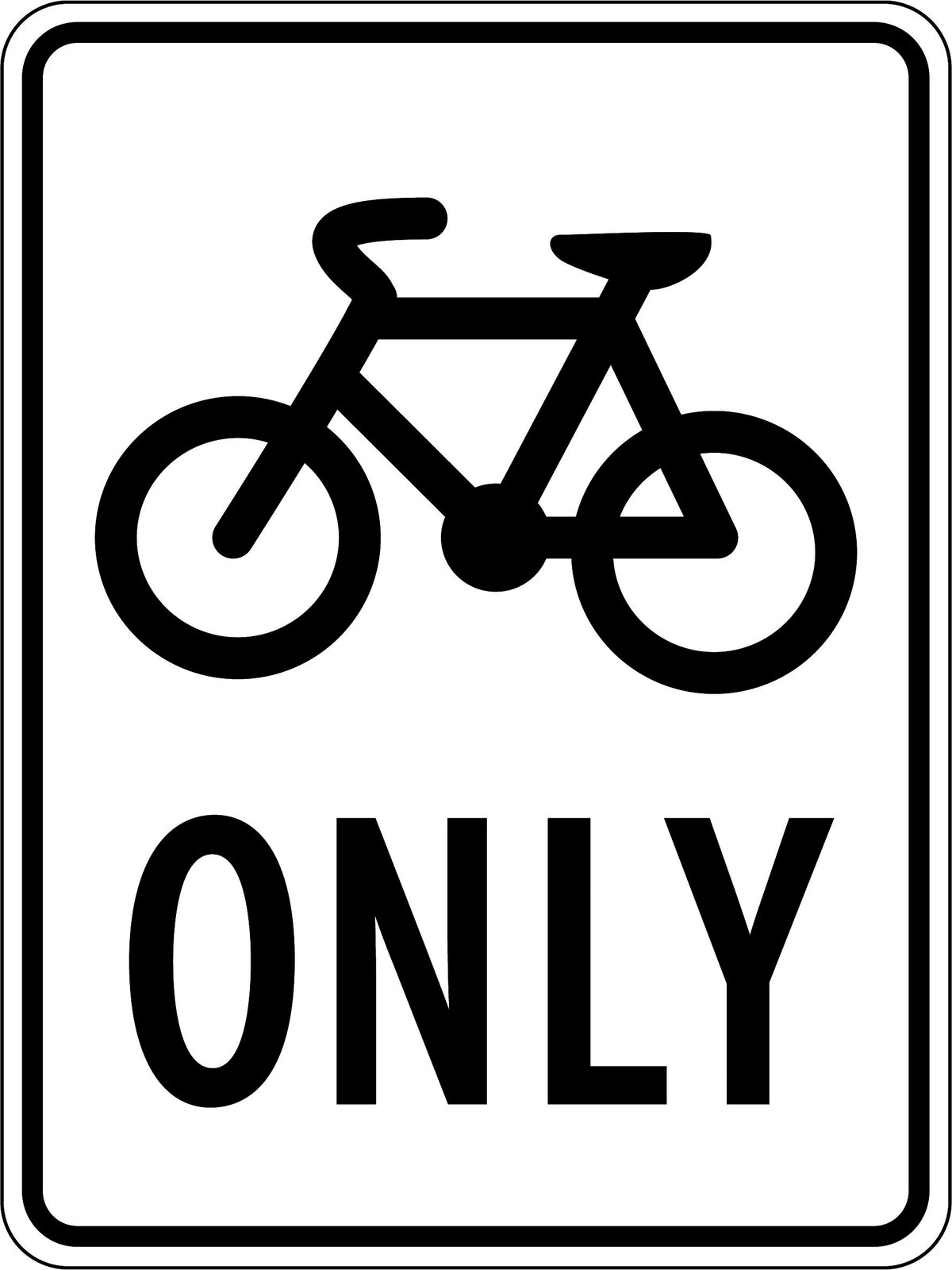 450x600mm Bicycle Path Sign | Shared User Paths | Uniform Safety Signs
