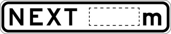 1000x200mm Aluminium Next Sign | Traffic Management | Uniform Safety Signs