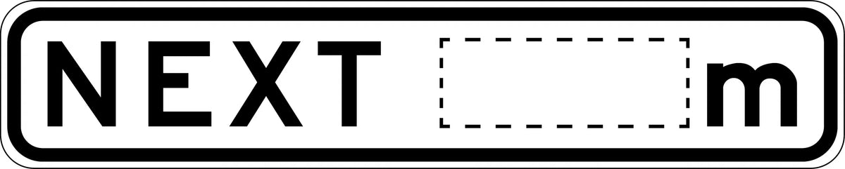 1200x240mm Aluminium Sign | Traffic Management | Uniform Safety Signs