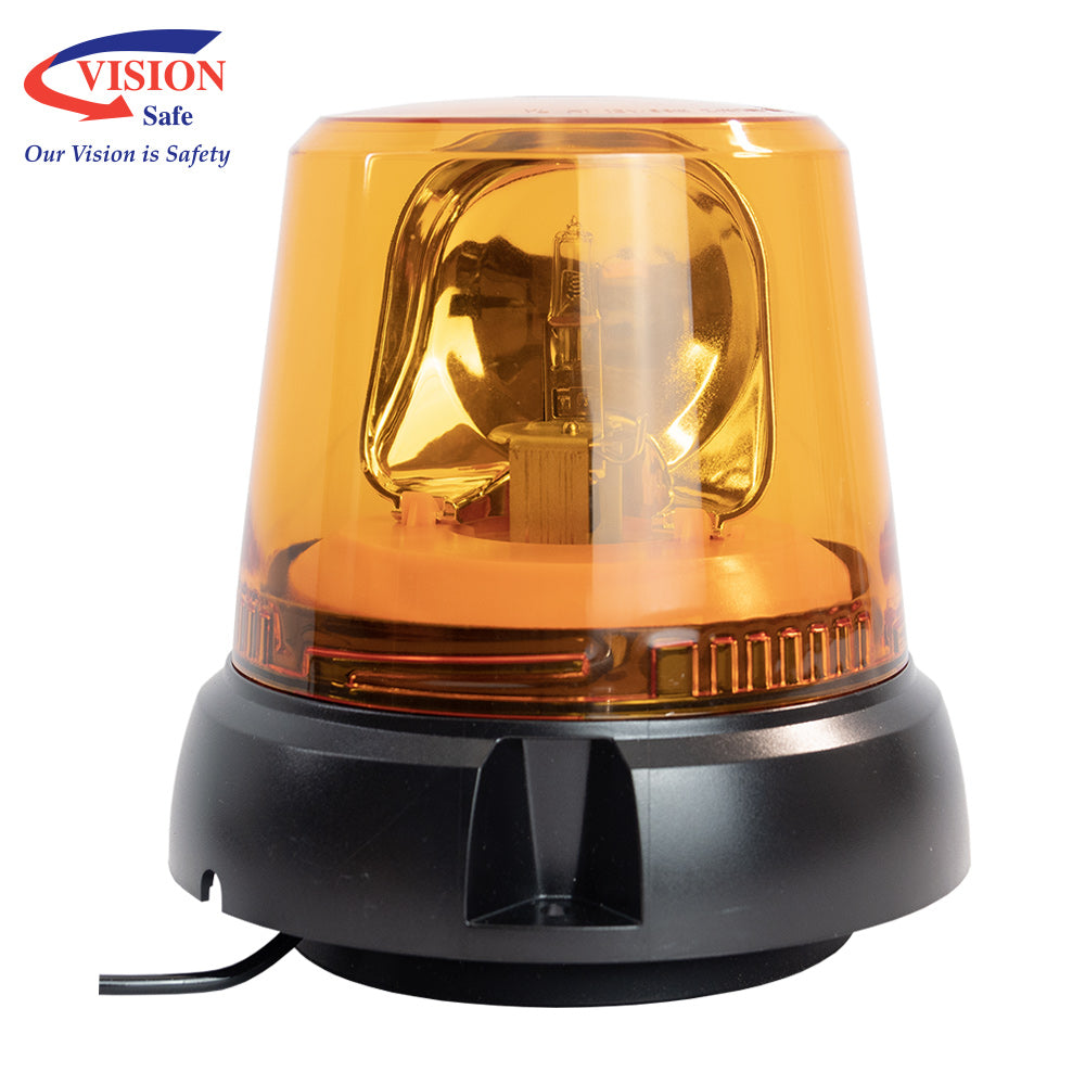 Rotating Amber Warning Beacon 12V 55W Beacon with Magnetic Base | Vision Safe, view 3