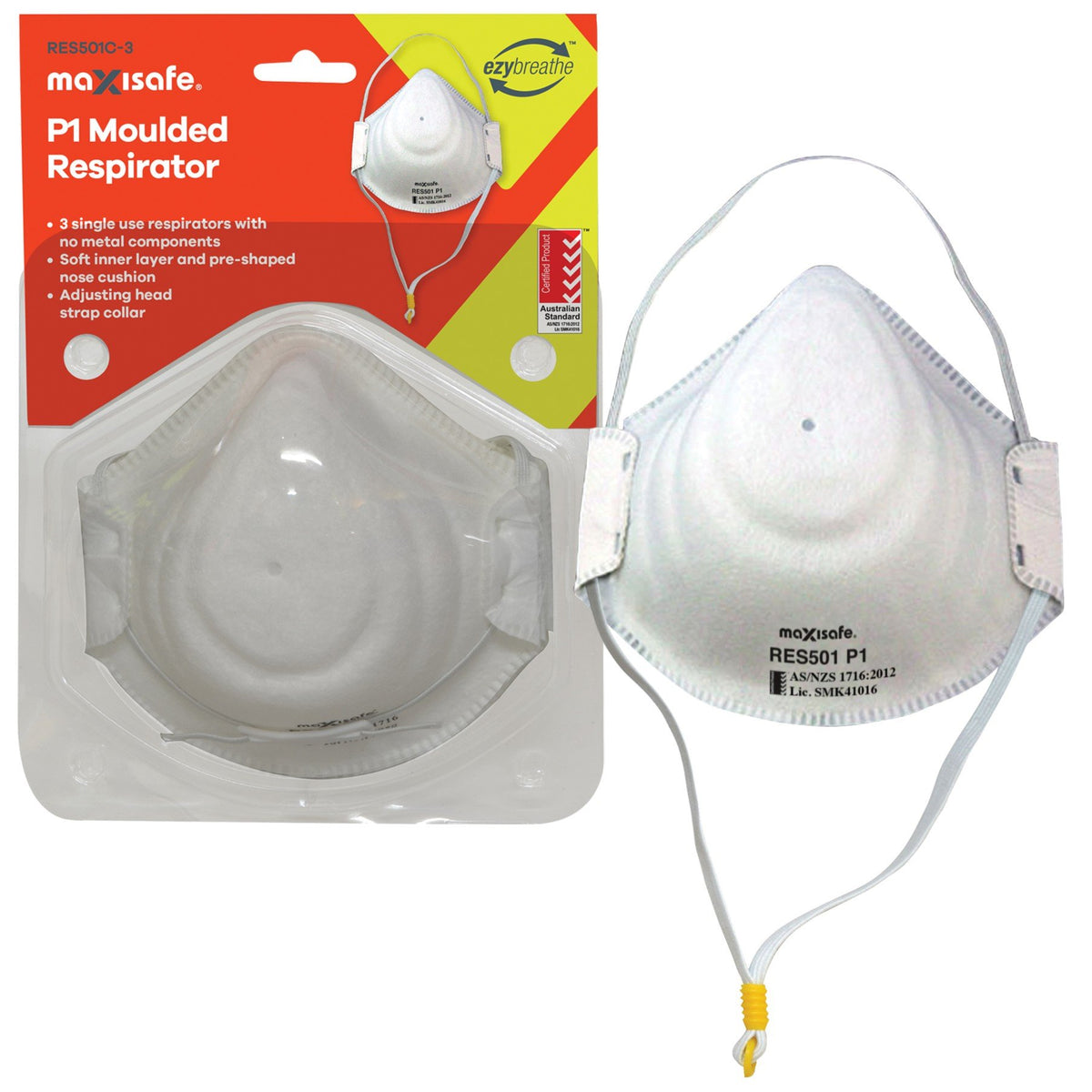 P1 Moulded Respirator Card of 3 - view 2