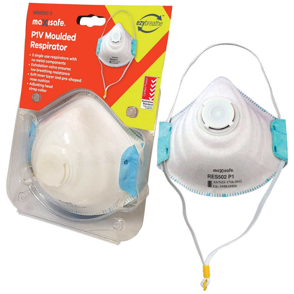 Moulded Respirator with Valve - view 2