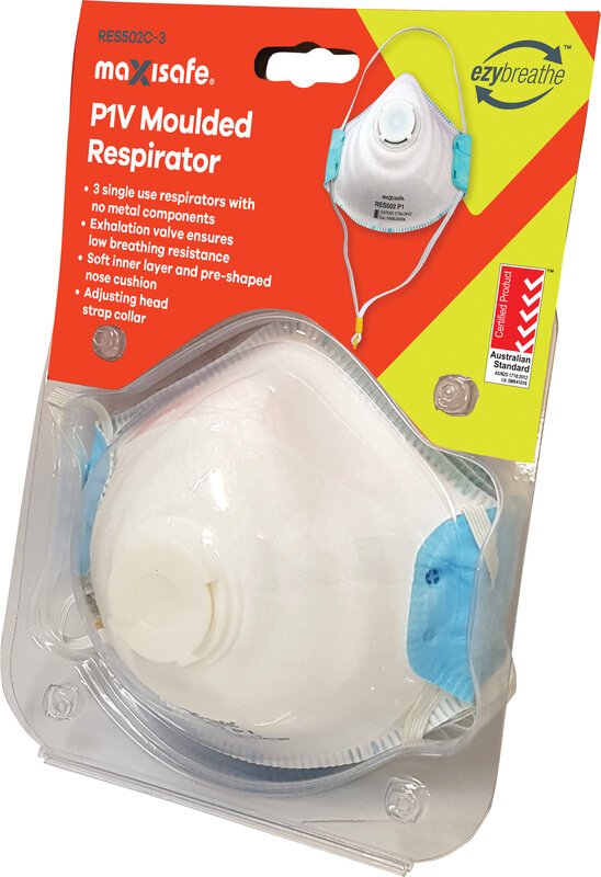 Moulded Respirator with Valve - view 3