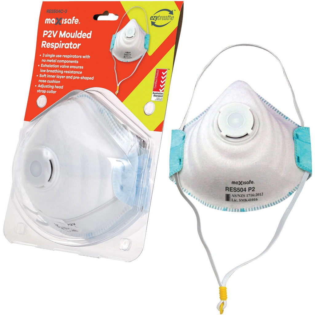 P2 Valved Dust Mask Pack of 3 - view 2