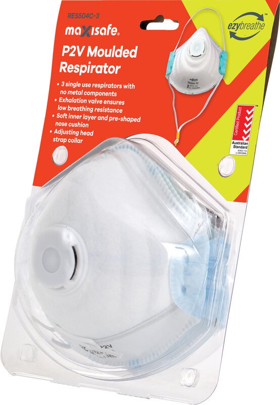 P2 Valved Dust Mask Pack of 3 - view 3