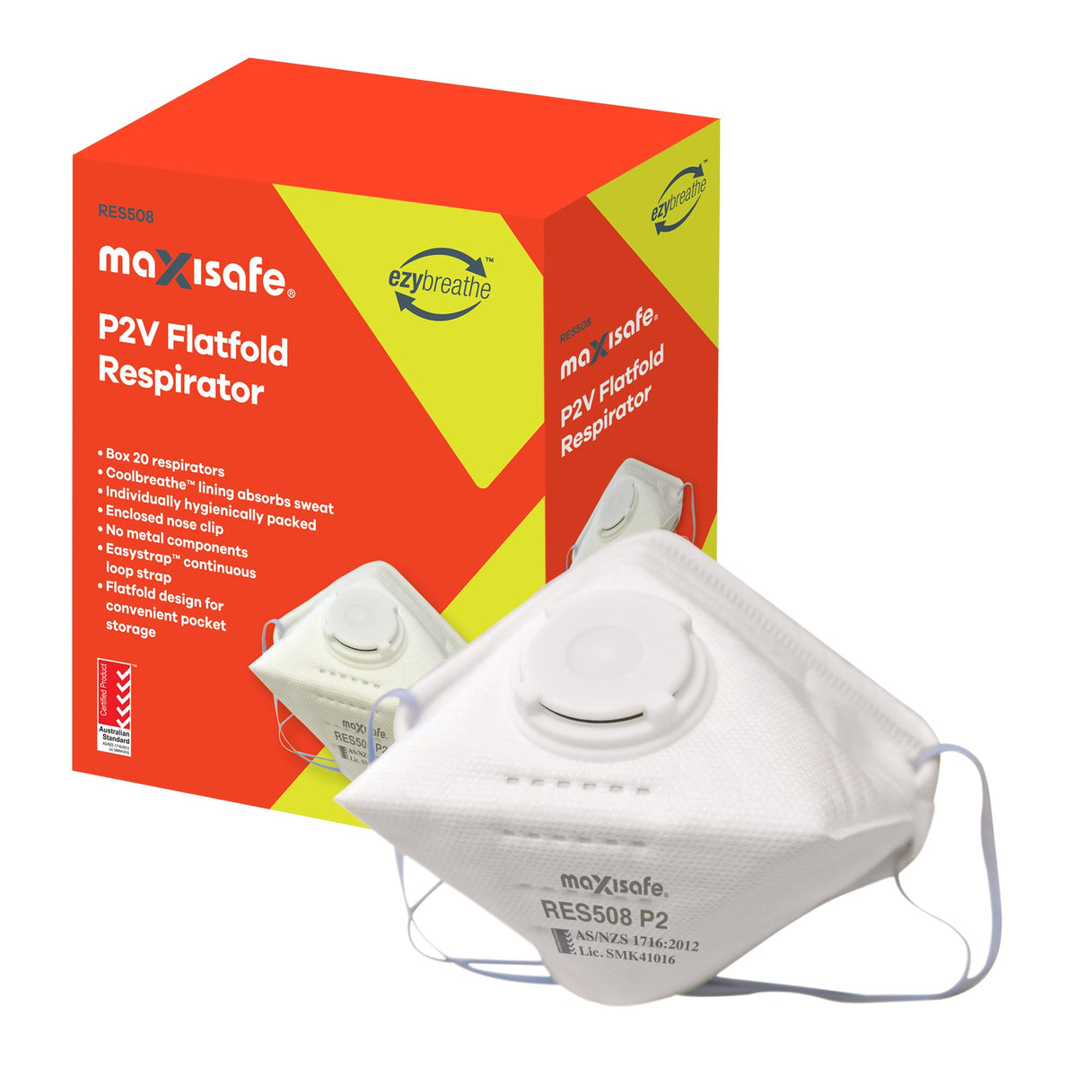 P2 Flat Fold Respirator with Valve - view 2