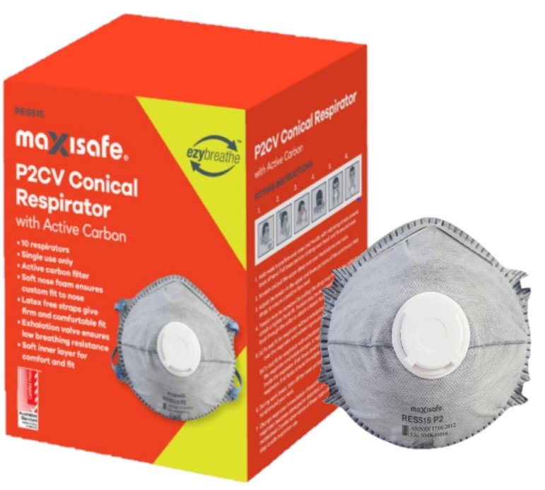 P2 Conical Respirator with Carbon and Valve - view 2