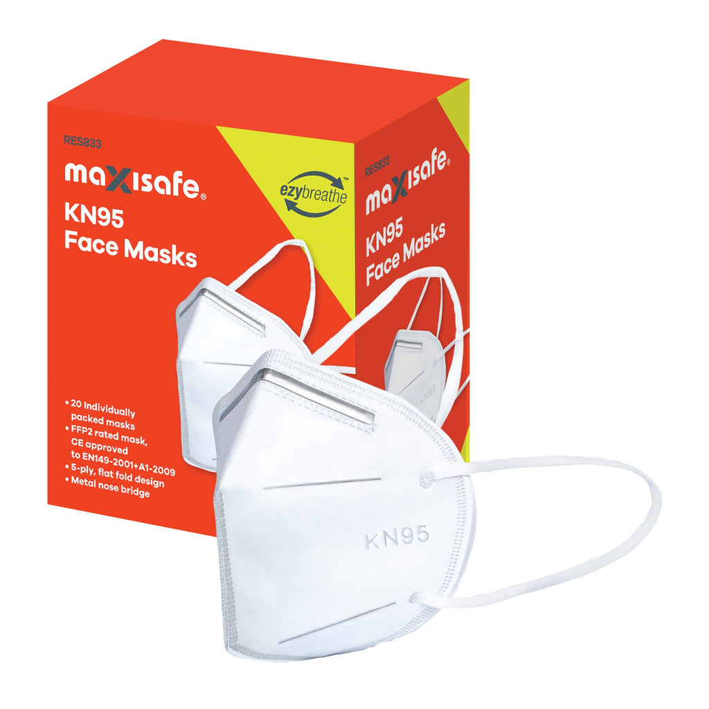 KN95 Flat Fold Mask with Ear Loops - view 2
