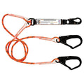 Double Leg Shock Absorb Lanyard with Hardware