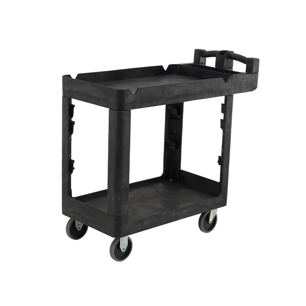 230kg Rated 2 Shelf Utility Cart | Warehouse & Industrial | Team Systems, view 3