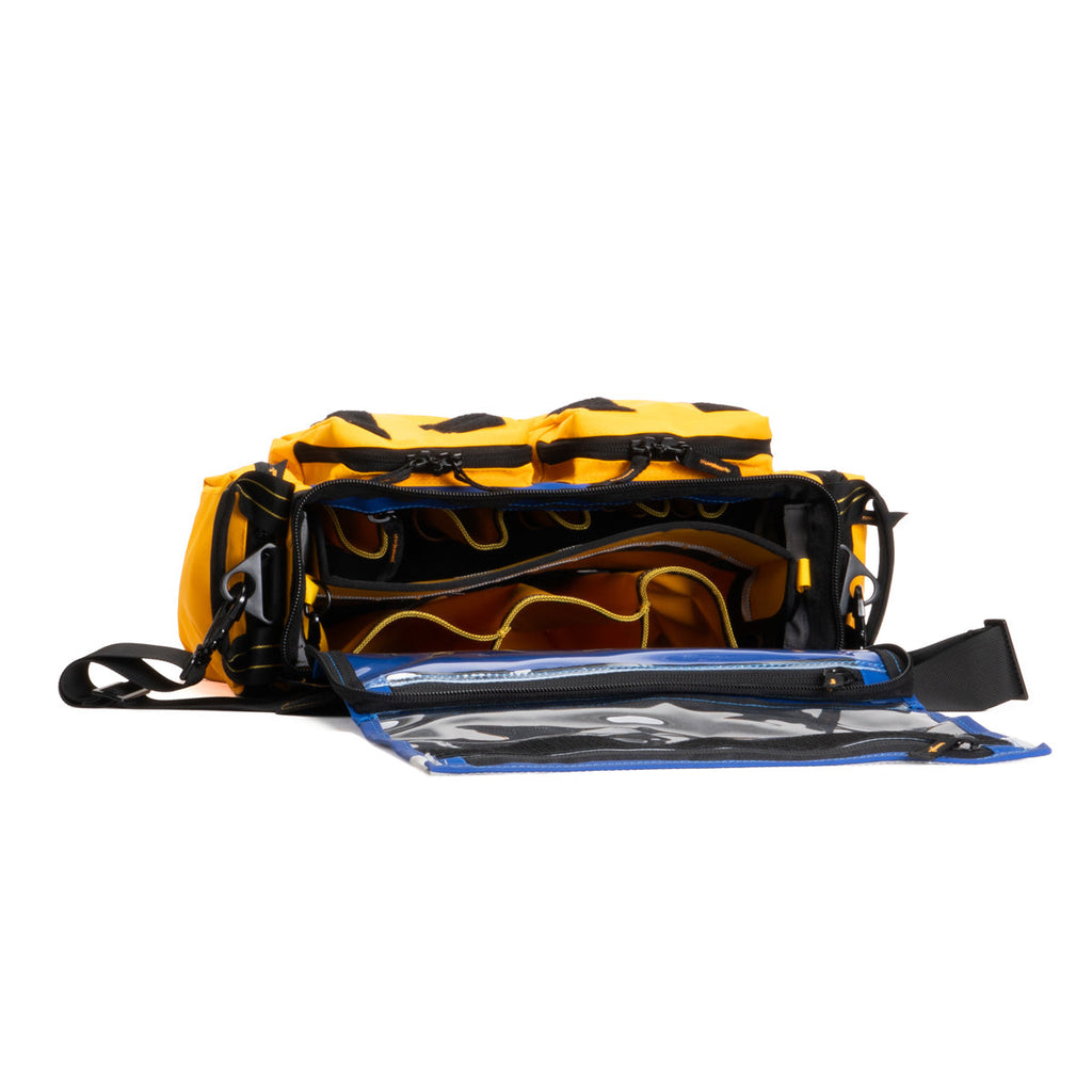 Rugged Xtremes B506 WORKMATE TOOL BAG 400 x 160 x 300mm YEL/BLU PCC 17L Internal + Pockets 2.2kg