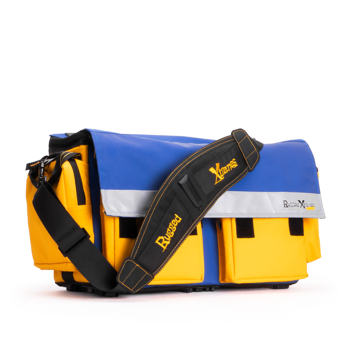 Rugged Xtremes B512 WORKMATE TOOL BAG 500 x 200 x 300mm YEL/BLU PCC 30L + Pockets 2.8kg