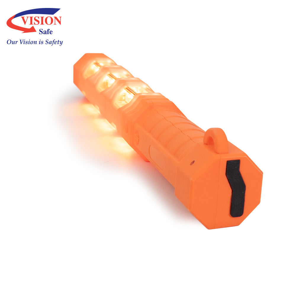 Rechargeable LED Traffic Baton 340mm with Magnetic Base | Vision Safe, view 5