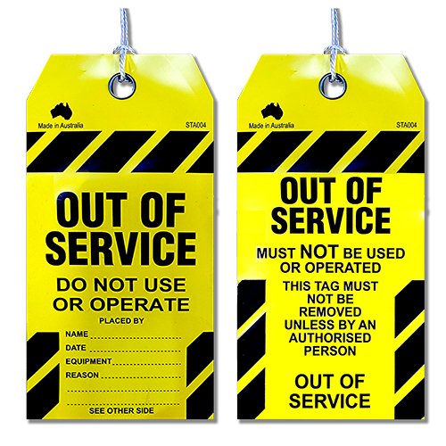 Safety Tag Out of Service