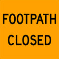 Stand 600x600mm Footpath Closed Sign | Pedestrian Management | Uniform Safety Signs