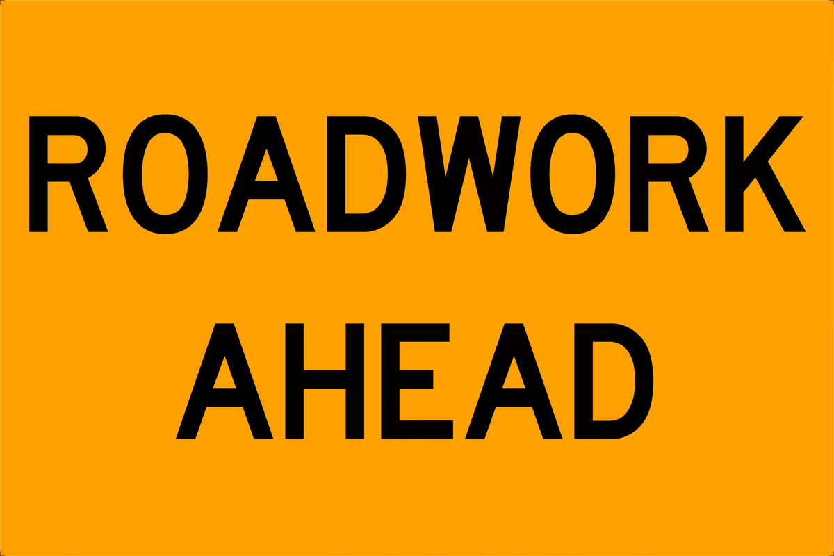 Aluminium Roadwork Ahead Sign | Roadworks | Uniform Safety Signs