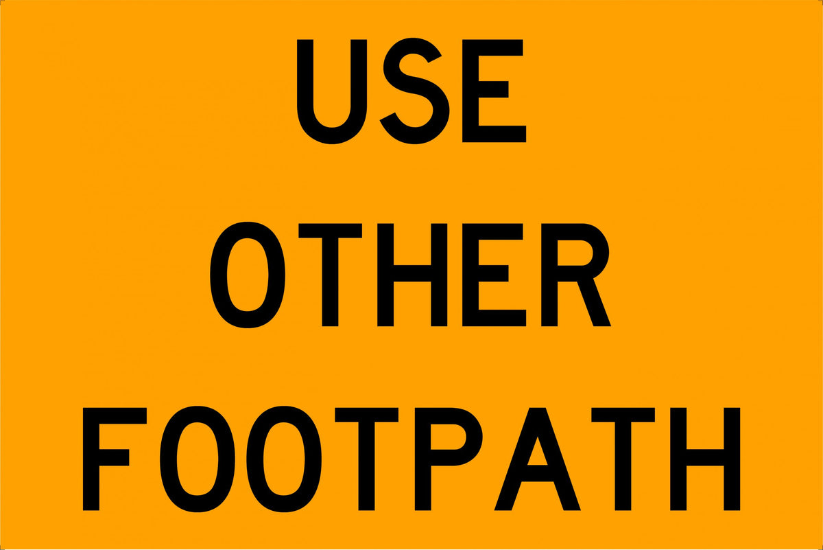 600x600mm Metal Use Other Footpath Reflective Swing Stand Sign