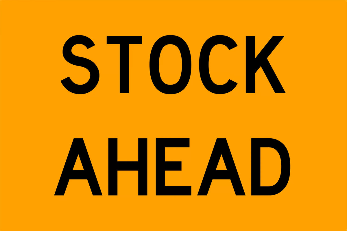 900x600mm Stock Ahead Sign | Roadwork & Traffic Control | Uniform Safety Signs