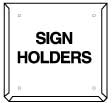 270mm Galvanised Hazchem Placard Holder | Chemical Storage | Uniform Safety Signs