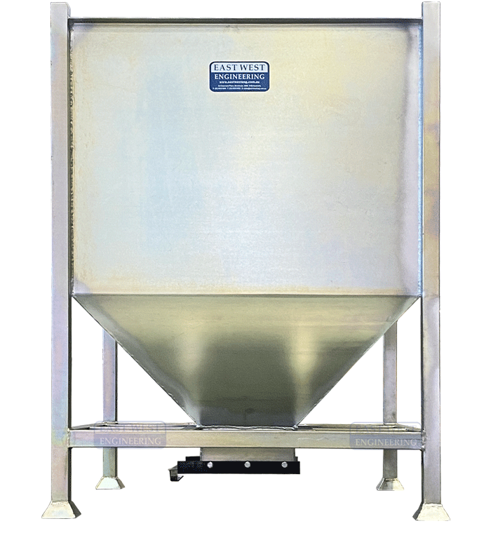 1000kg Working Load Limit Hopper | Industrial Waste Handling | East West Engineering, view 4