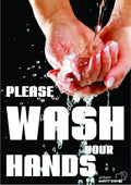 A3 Laminated Hand Washing Poster | Food Processing | Uniform Safety Signs