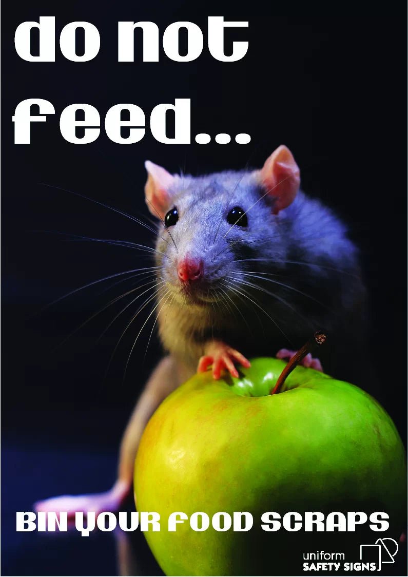 Do Not Feed Food Scraps Poster | Staff Breakrooms | Uniform Safety Signs