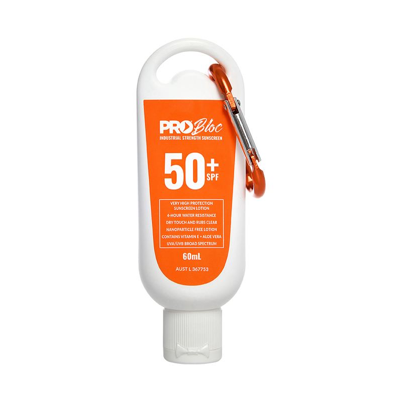 Probloc SPF 50 Sunscreen 60ml Squeeze Bottle with Carabiner