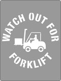 Poly Stencil Forklift Warning | Warehouse Floors | Uniform Safety Signs